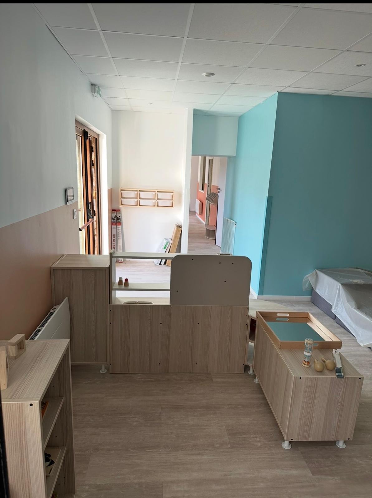 Crèche municipale de Bondy — aménagement intérieur BSB Décoration